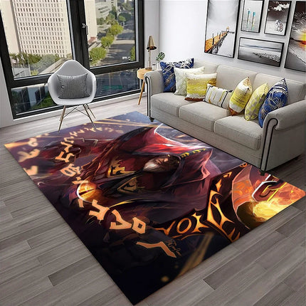 3D Classics Game Dota2 Gamer HD Carpet Rug for Home Living Room Bedroom Sofa Doormat Decor, Kids Play Area Rug Non-Slip Floor Mat
