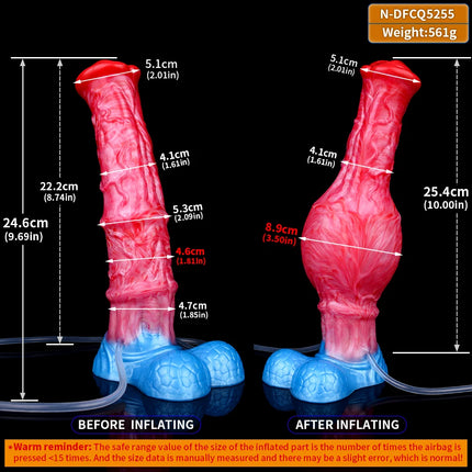 NNSX Inflatable Knot Anal Plug Expandable Butt Plug Silicone Massager Sex Toys for Women Men Squirting Horse Dildo Anal Dildo