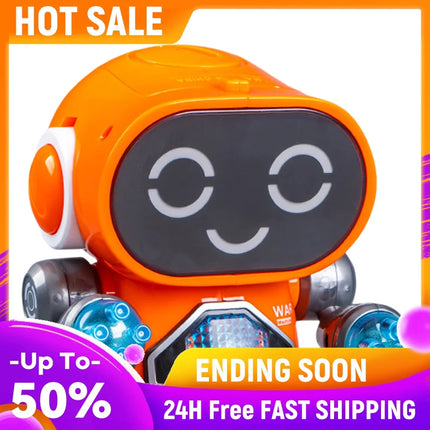 6-Claw Robot Toy for Kids Electric Smart Robots with Clear Sound Plastic Intelligent Robots for Kindergarten Kids & Street Stall