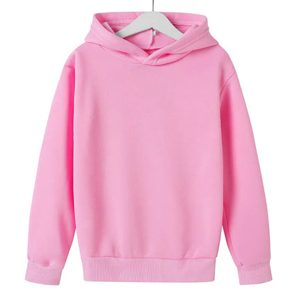 Solid color Children's Hoodies Clothing 3-12 year Boy Girls Casual Toddle tops Coat Spring Autumn Sweatshir White, Black, Red