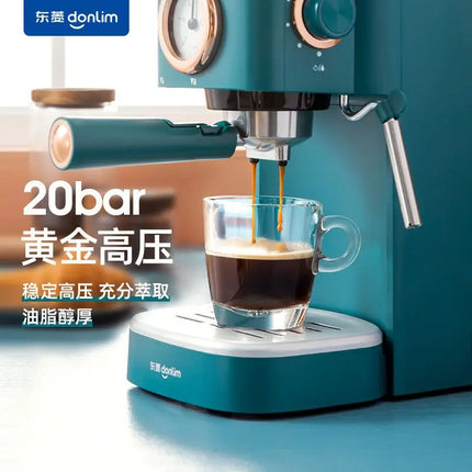Coffee machine Household Italian high pressure steam beating milk foam grinding beans freshly brewed coffee coffee machine new