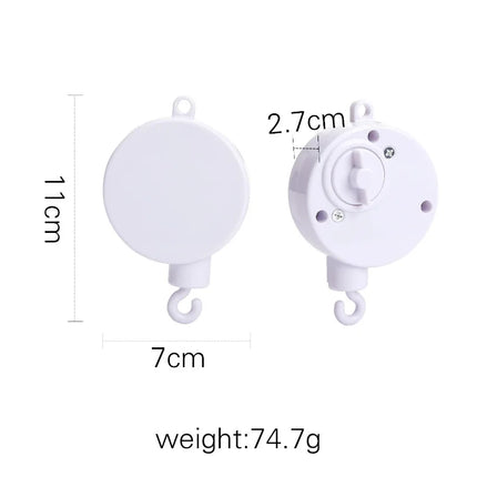Baby Wooden Bed Bell Cartoon Rabbit Mobile Hanging Rattles Toy Hanger Crib Mobile Bed Bell Wood Toy Holder Arm Bracket Kid Gifts