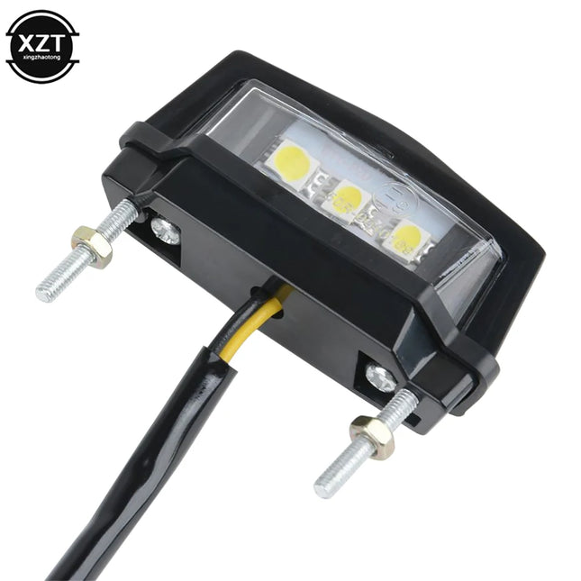 Nice Universal LED License Plate Light Taillight 12V for Motorcycle Sports Car Off-road Bicycle Scooter Mini License Plate Light