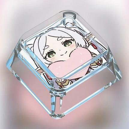 Animation Frieren: Beyond Journey's End Personalized Keycap Single PC Art Transparent Mechanical Keyboard Keycap Gift
