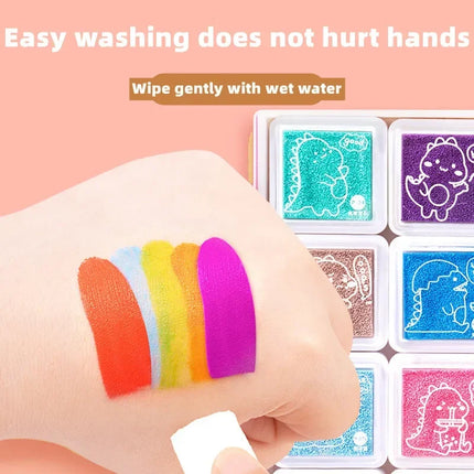 Creativity Finger Painting Set for Kids Drawing Coloring Books Montessori Learning Education Doodle Book Handmade Drawing Toys