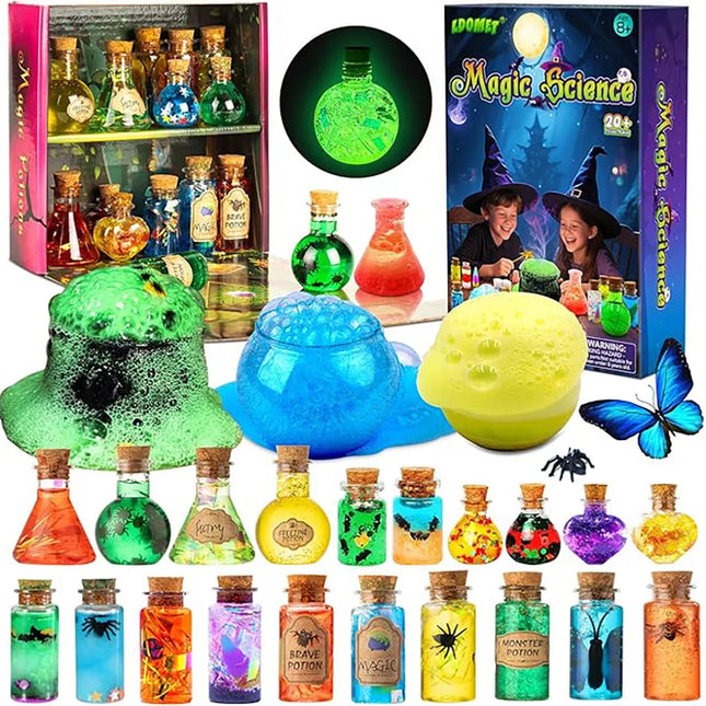 LDomet Science Magic Potions Kit for Kids 20+ Potion Experiments Making Fairy Magic Potions Craft Kit for Creative Educational