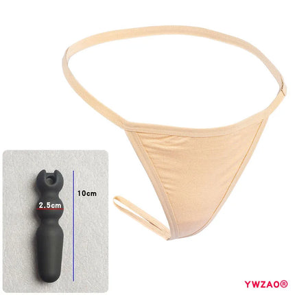 YWZAO Skin-toned Underwear Lingerie Erotic Dildo Ass Butt Anal Anus Thong Panties Plug Fisting Invisible Ladies Toys Adult N26