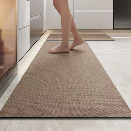 Simple Diatomaceous Earth Kitchen Mat Long Strip Restaurant Soft Mat Household Non-slip Mat Bathroom Absorbent Mat Doormat