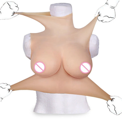 Realistic Silicone Breast Forms Shapewear Bodysuit Fake Boobs Costume for Cosplay Transgender Drag Queen And Transgender