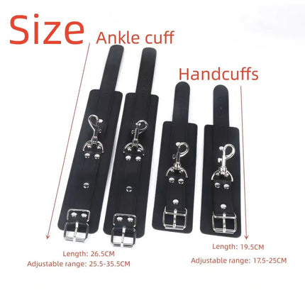 Sexy BDSM Bondage Restraints Bundle Adjustable Handcuffs Sex Toys for Women Couples Bdsm Bondage Restraints Exotic Accessories