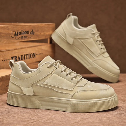 Spring and Autumn Men's Shoes New Style Low-Top Lightweight Large Size Trendy Shoes Student Fashion Versatile Thick-Soled Sports Shoes Casual Sneakers