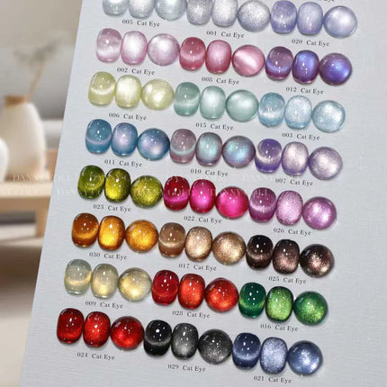 New Cat Eye Gel Nail Polish Collection Set With Free Display UV LED Gel Polish 9D Magnet Cat's Eye Magenetic Gel 30pcs/set 15ml
