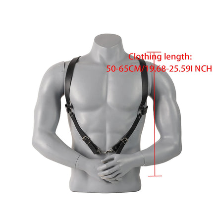 Black Leather Harnesses Suspenders for men Adjustable Personalized Leather Suspenders Harness Men Fetishwear for Men