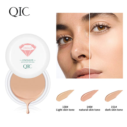 QIC Waterproof & Sweatproof Concealer Cream - Tattoo coverage, Long-Lasting Foundation, Natural,Full coverage, All Skin Types