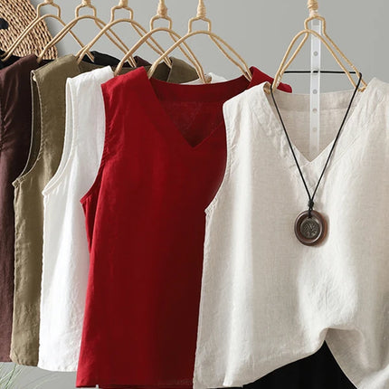 Retro Han Hanma Svel Strap Vest Women's Inner Summer Overhead Base irt  Casual Versatile Slimming Top