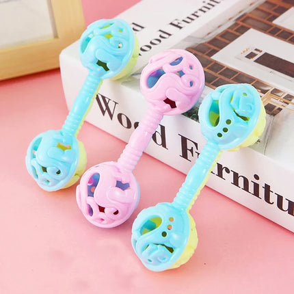 3Pcs Double Headed Hand Rattle Party Toys To Appeal The Adult Small Toy Rattle Toy Shower Hand Holding Bell Gift