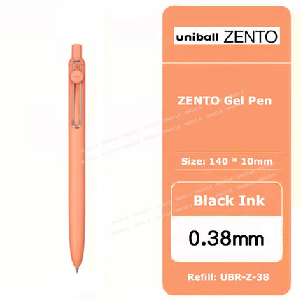 uniball ZENTO Standard 0.38/0.5mm Gel Pens,Water-Based Smooth Writing Roller Ball Pens Fit for a variety of occasions Stationery