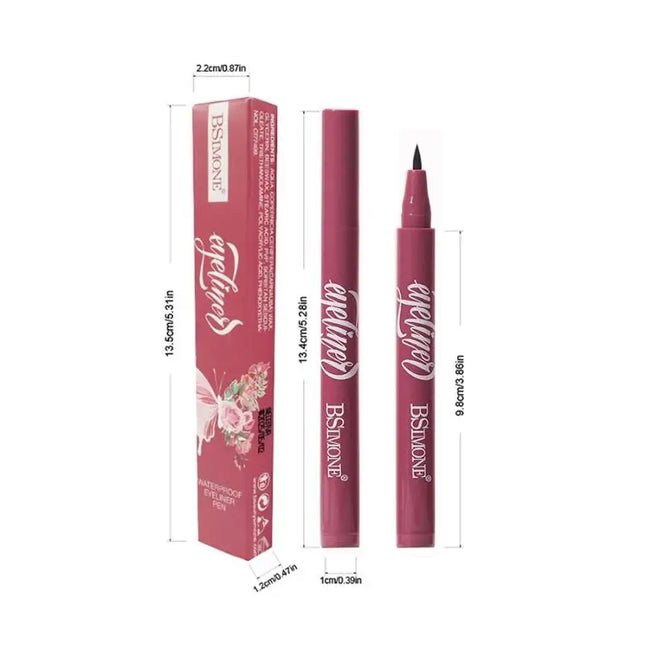 Waterproof Black Eyeliner Pen Quick Drying Long Lasting Matte Smooth Easy To Color Liquid Eyeliner Pen Makeup Cosmetics