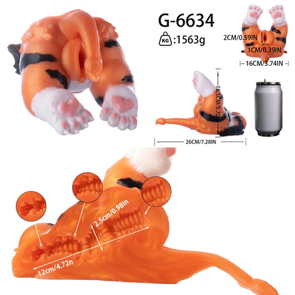 LUUK Animal Soft Butt Male Masturbator Sex Toys Silicone Pocket Pussy Sucking Toy Lifelike Vagina Sex Pleasure Adult Toy Stroker
