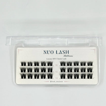 Nuo Cluster Eyelash Thin Band Natural Look Wholesale Diy Pre-cut Lash Extensions Super Soft Segment Lash Clusters Private Label