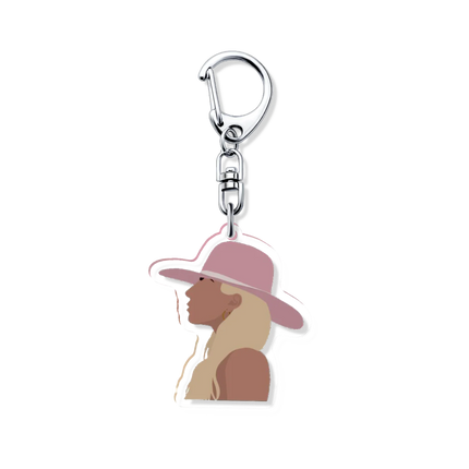 Lady Gaga Abracadabra Sexy Actress Acrylic Icon Keychain Cool Bag Charm Pendant Fan Key Chain Souvenir Creative Friend Kingring
