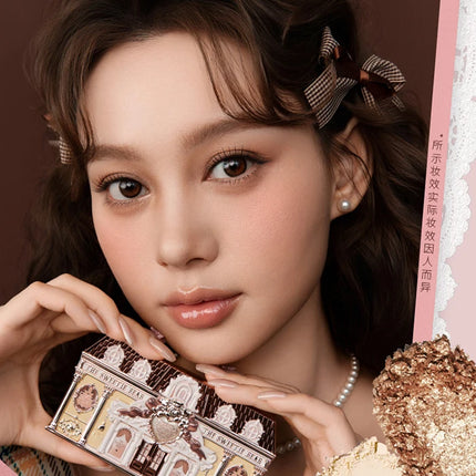 Flower Knows Makeup The Sweetie Bear Collection Eyeshadow Palette 6 Colors Glitter Matte Bronzer Multi Use Kawaii  Cosmetics