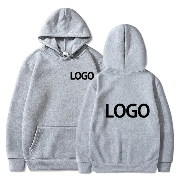 Men's and Women's Hooded Pullover, Customized Team Loose Casual Clothing, Fashionable and Personalized 80% Polyester, 20% Cotton