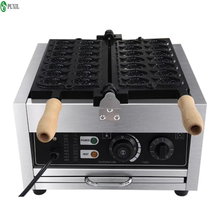 220V/110V Sea Bream Cooking Machine Commercial Mini Fish Cake Tool Internet Famous Stall Pancake Machine Bursting Paste Pancake