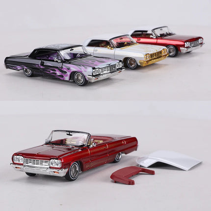FineWorks 1:64 Chevrolet Impala Hardcover edition Open Full Door Alloy Model Car