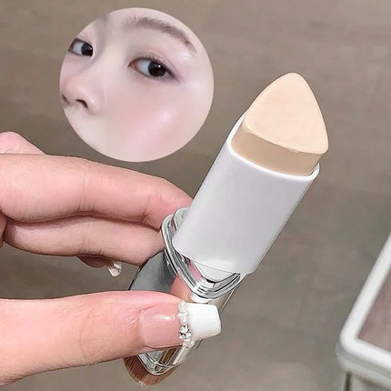2-in-1 Facial Makeup Lazy Person Eraser Foundation Stick Brightens Concealer Stick Lightweight Moisturizing Brightening Cosmetic