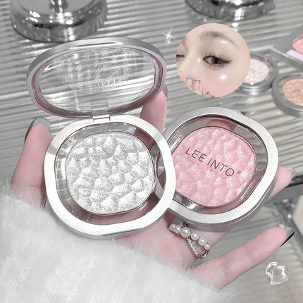 Highlighting Powder Pearlescent Fine Mashed Soft Texture LEEINTO Non-flying Powder Brightening Long-lasting Highlighter Palette