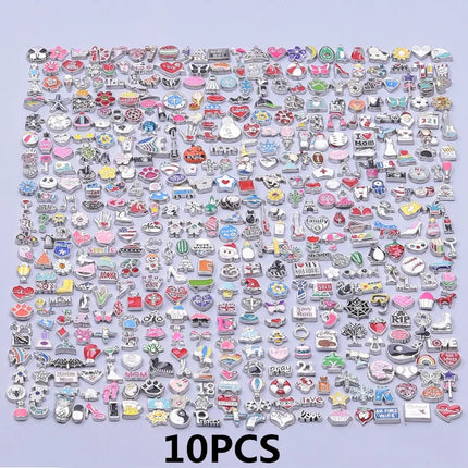 Mixed Pendants Enamel/Bracelet Charm Trinkets Flower Pendant For Jewelry Making DIY Materials Wholesale Items For Resale In Bulk