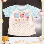 S / Blue mp polka dot short sleeves