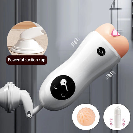 Male Masturbator Penis Trainer Suction Cup Men's Masturbation Cup Simulation Texture Delayed Ejaculation Adult Sex Toy For Men