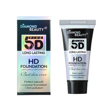 5D Liquid Foundation Make-up Men's Suede Perfect Concealer Nourishing&Moisturizing Full Cover High Capacity Natural Naked Makeup
