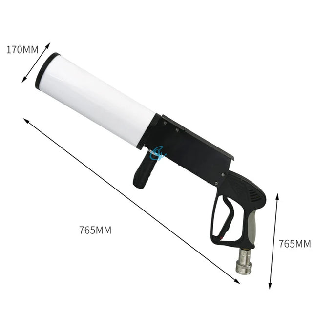 Handled CO2 Smoke Jet Machine LED Gas Column Fog Gun Machine Stage Special Effect For DJ Disco Party Wedding