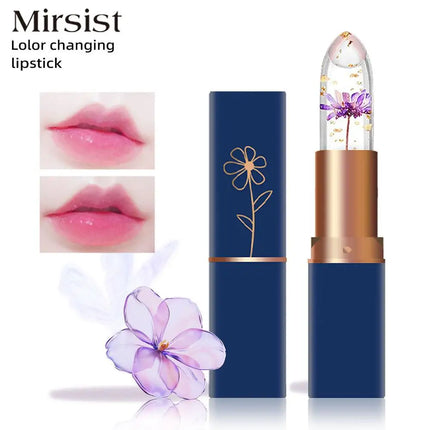 Temperature Color Changing Lip Balm Crystal Jelly Flower Lipstick Gloss Nutritious Lasting Moisturizing Non-Stick Cup Makeup New