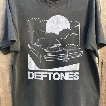 Deftones Tour 2026 T-shirt Around The Fur Album Graphic T-shirts Short Sleeve Cotton Summer T-shirt Hip Hop Band Fashion Tees