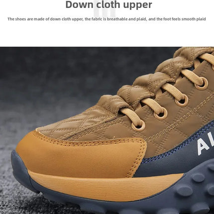 Men's Spring New Sport Shoes Casual Classic Trendy Thick Bottom Leisure Shoes Breathable Microfiber Upgraded Spring Autumn