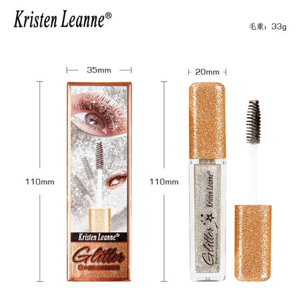 Diamond Glitter Mascara Fast Dry Eyelashes Curls Extension Make Up Waterproof Long-lasting Lengthens Beauty Eye Lashes Makeup