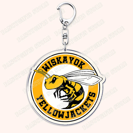 Yellowjackets Keychain for Accessories Bag Jackie Taylor Natalie Scatorccio Shauna Shipman Keyring Jewelry Fans Friends Gifts