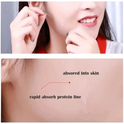 Collagen Protein Thread Instant Wrinkle Remover Serum Set Lifting Firming Soluble Absorbable Face Filler Anti-aging Skin Care