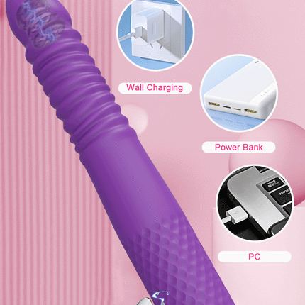 Automatic Telescopic Thrusting Realistic Dildo Vibrator for Women G Spot Clitoral Anal Stimulation Sex Machine Sex Toys Adult 18