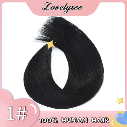 Straight V-shaped Clip in Human Hair Extensions 100% Remy Human Hair Brazilian Dark Brown Soft Hair for Women 100G 120G 140G