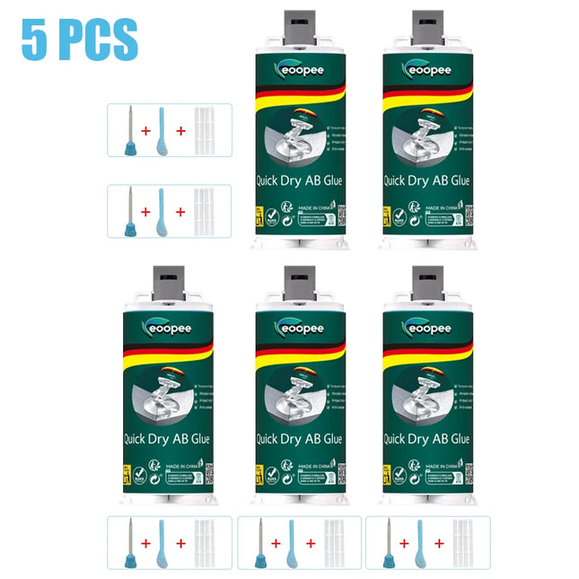 50ml AB Glue Multi-material Fast Curing Adhesive Waterproof Sealant for Tile Bathtub Crack Repair Wood Metal Plastic Home Repair