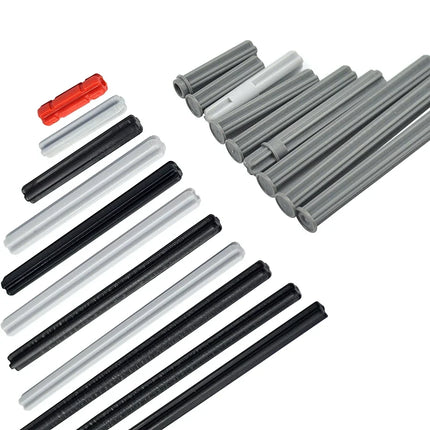 MOC Technical Cross Axle Bulk  Bricks Shaft Axle Assembles Particles Building Blocks Toy Compatible 6587 24316 15462 3737 3706