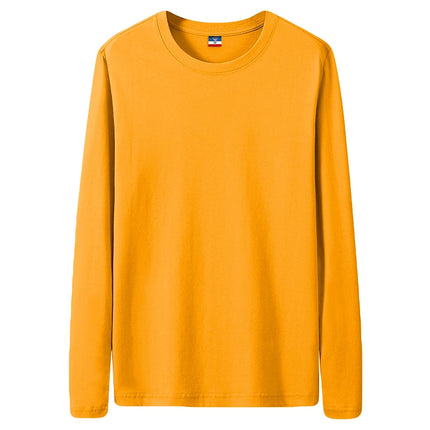 Fast Delivery T-Shirts Men Long Sleeves Tee Tops Male Autumn Plain Cotton T-Shirts Plus Size 4XL 5XL Undershirts Man Clothing