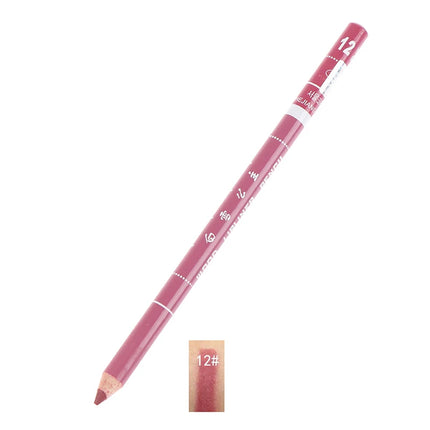 1pc Professional Wood Lip liner Waterproof Lady Charming Lip Liner Soft Pencil Makeup Women's Long Lasting Cosmetic Tool 28Color
