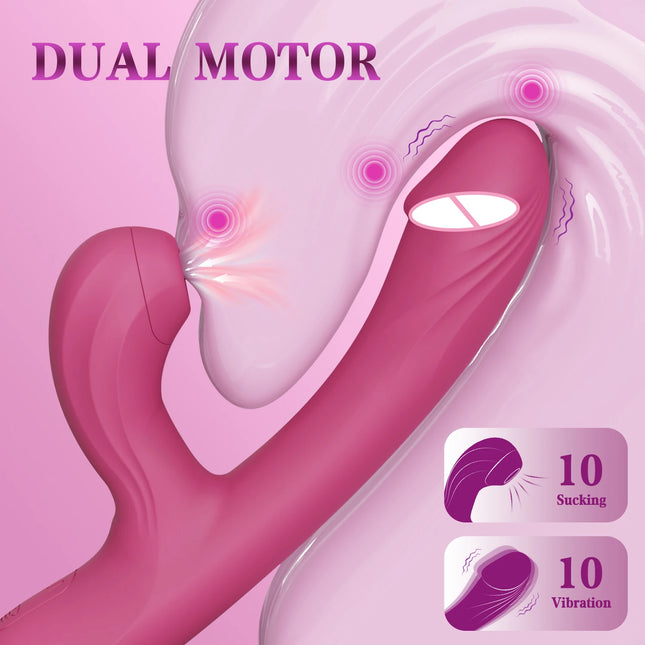 Clitoral Sucking G Spot Vibrators Sex Toys for Women, Rabbit Vibrators Sex Toy Realistic Dildo Vibrator for Multiple Stimulation