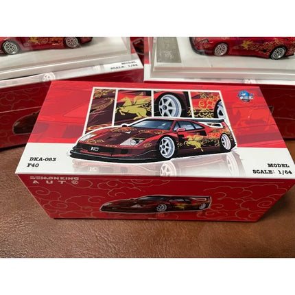 Demon King Auto 1:64 GT-R R35RR F40 911 GT3 Malaysian Flag Color Scheme The Model Car Show Malaysia Alloy Die Cast Car Model